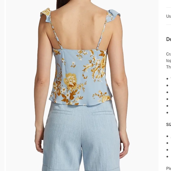 Reformation Flutter Top - Picture 3 of 5